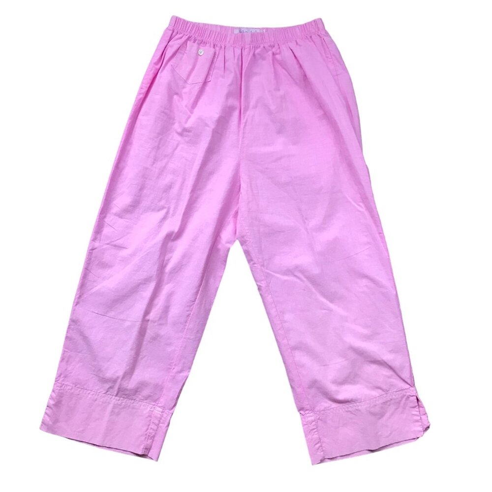 Vintage Fresh Produce‎ Capri Pants Women's Small Deadstock 100% Cotton Pink NEW